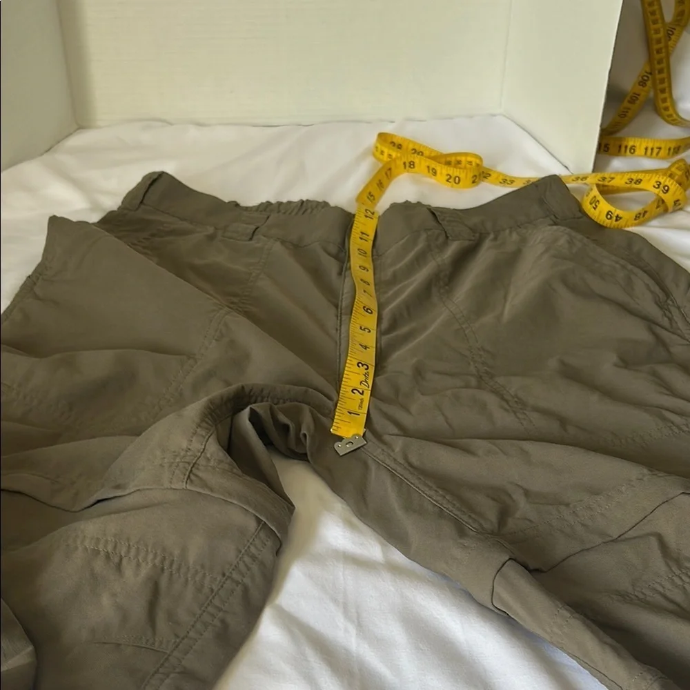 Gray Cargo Jogger Pants with Elastic Cuffs